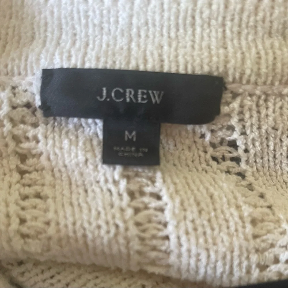 J.Crew V-neck cardigan sweater -Cream -Medium - Picture 3 of 11